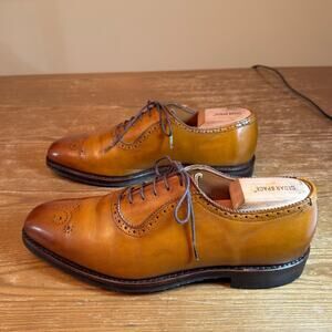 Allen Edmonds Cornwallis Oxford in Walnut Calf Leather with Dainite Soles, 9.5 D